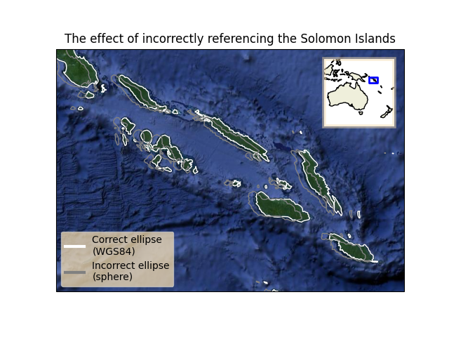The effect of incorrectly referencing the Solomon Islands